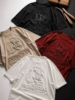 Custom made embossed tshirt