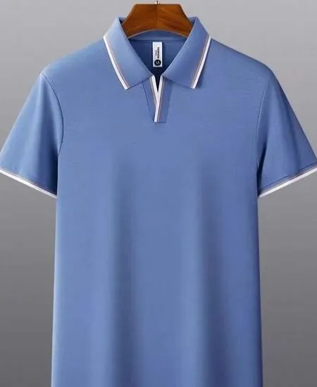 Blue polo shirt made by farnix sports