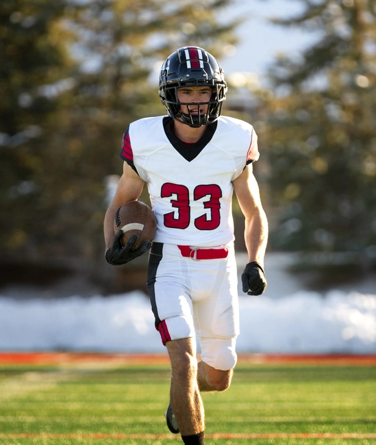 Custom American football uniforms designed for teams