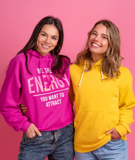 Women wearing custom hoodie manufactured by farnix sports